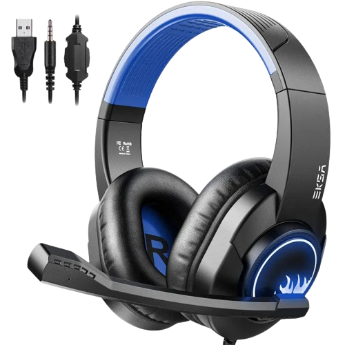T8 Ps4 Gaming Wired Over Ear Headphones With Mic
